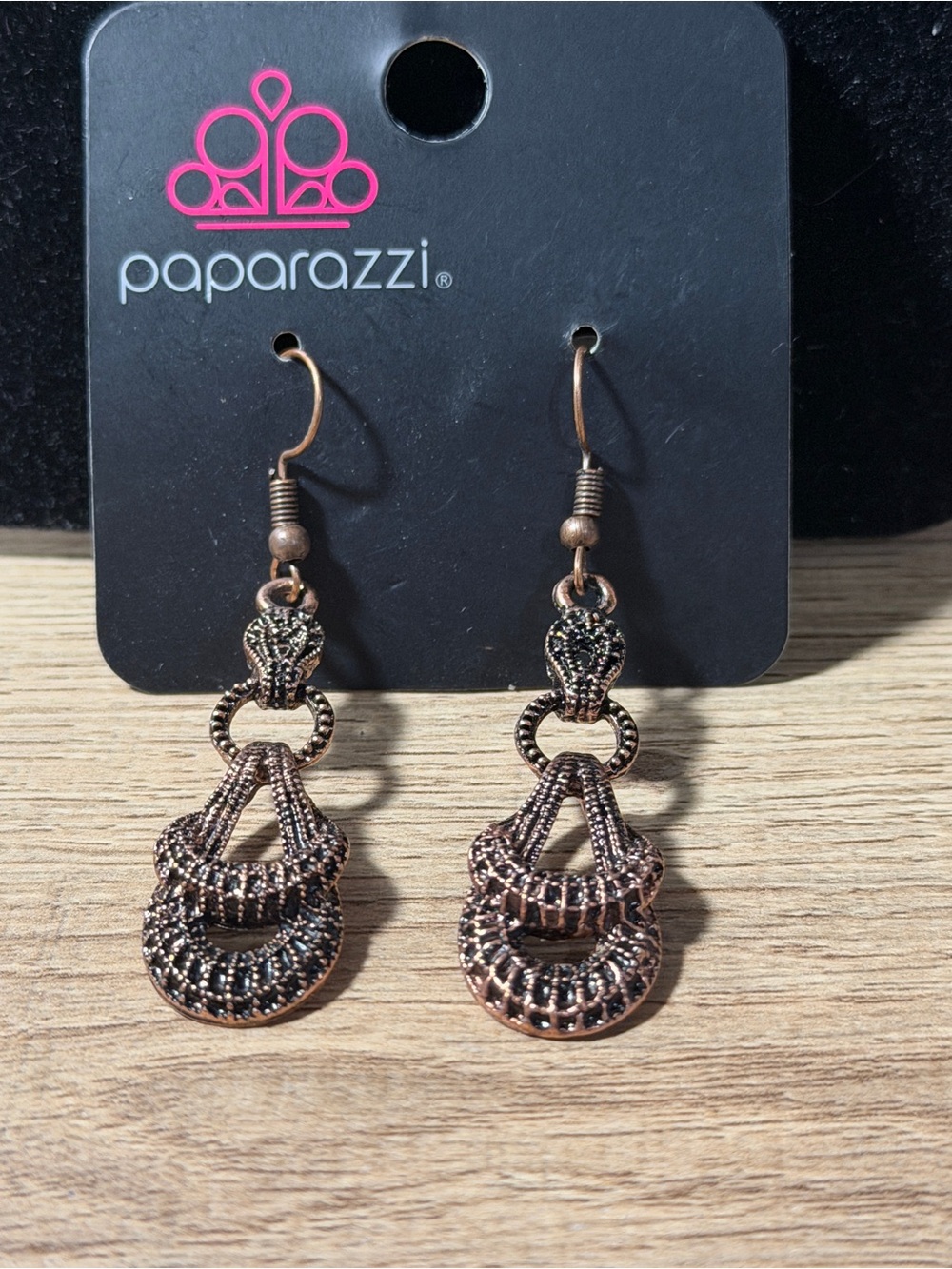 Paparazzi Copper-Tone Filigree Dangle Earrings - Copper